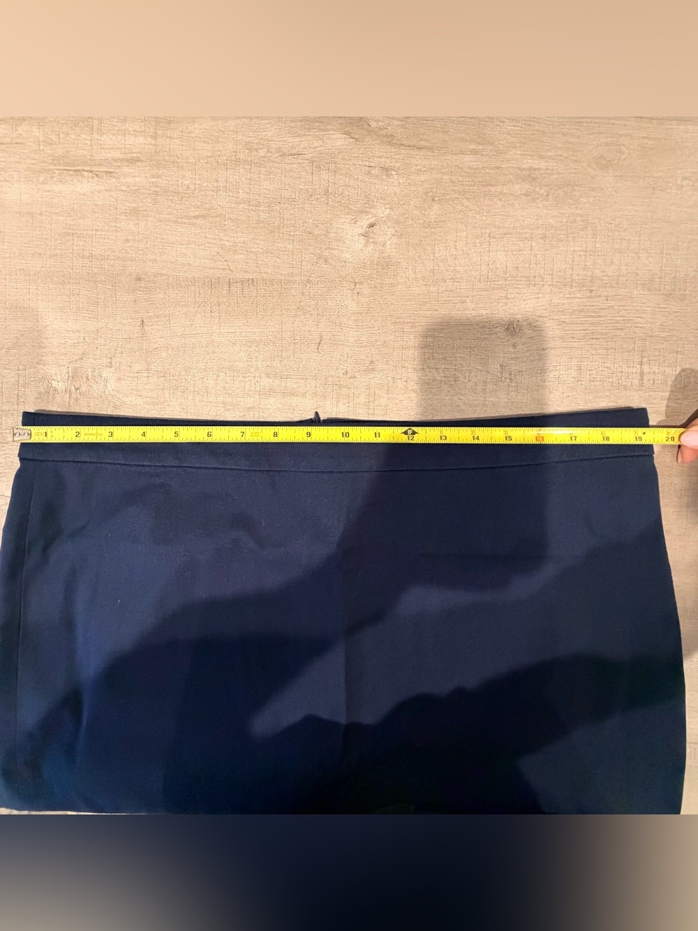 J.Crew Navy No. 2 Pencil Skirt Bi-Stretch Cotton blend Workwear | Size 16 NWT - Picture 10 of 13